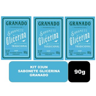 Kit com 03un Sabonete Glicerina Granado 90g em Oferta na Shopee