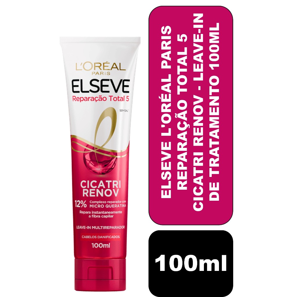 Elseve L'Oréal Paris Reparação Total 5 Cicatri Renov - Leave-in de Tratamento 100ml