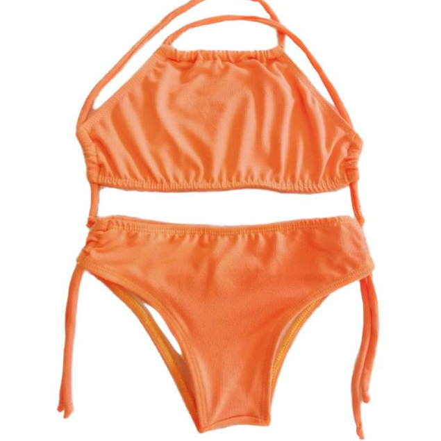 BIQUINI JUVENIL INFANTIL CROPED ESTILO SUNKINI