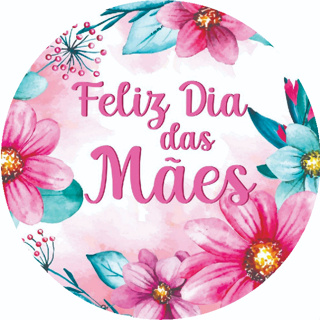 100 etiquetas adesivas DIA DAS MÃES em Oferta na Shopee