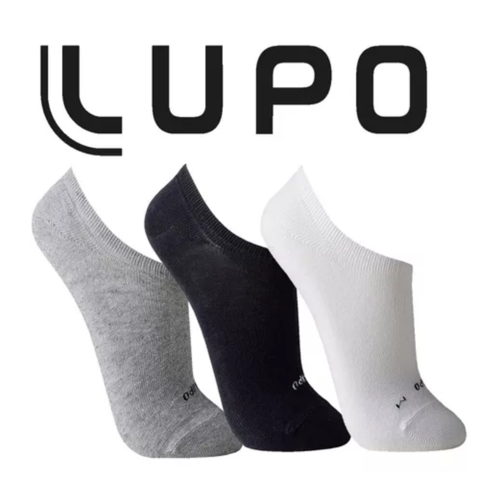 Meia Lupo Sapatilha Unissex 3270- Kit C/3 Pares em Oferta na Shopee