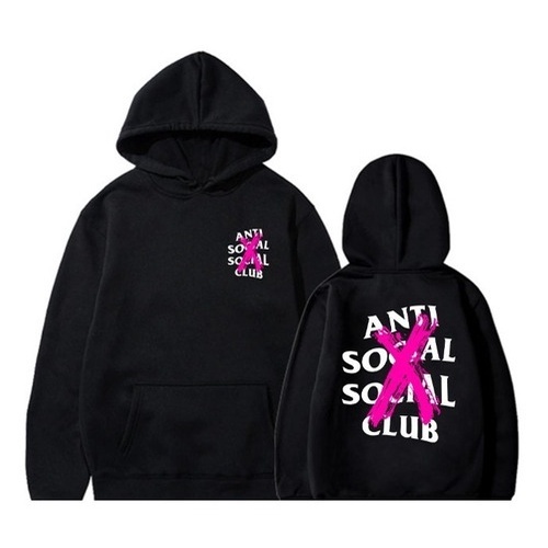 Moletom Casaco Blusa de Frio Anti Social Club Unissex Feminino Masculino 100% Algodão