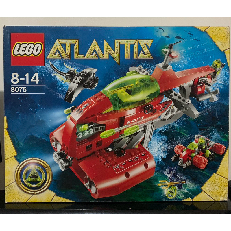 Lego Atlantis 8075 Neptune Carrier (2010) raridade 476 peças Lego original