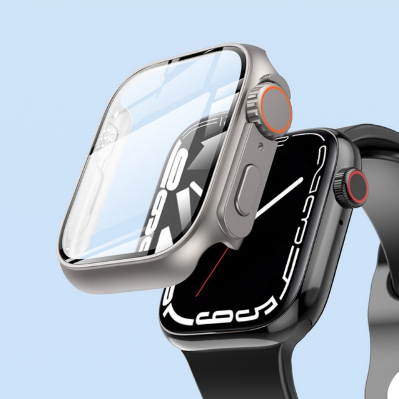 Mudar Para Ultra Protetora Capa Para Apple Watch 38mm 40mm 41mm 42mm 45mm 44mm 46mm iWatch 10 11 Capa+Vidro Temperado