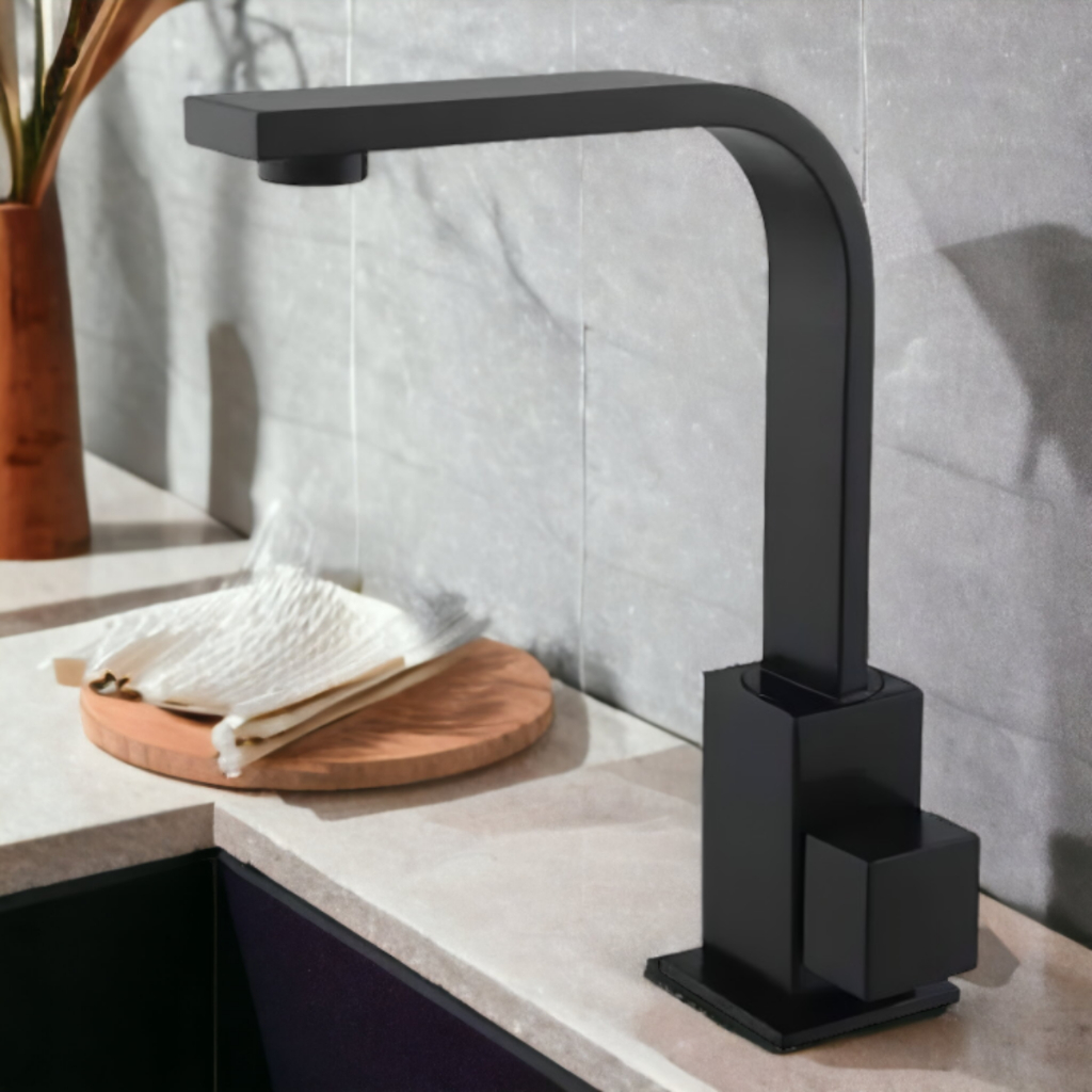 Torneira de Pia Lavatório Banheiro Lavabo Quadrix Preto Premier Cano Reto Preta Black Luxo Metal em Oferta na Shopee