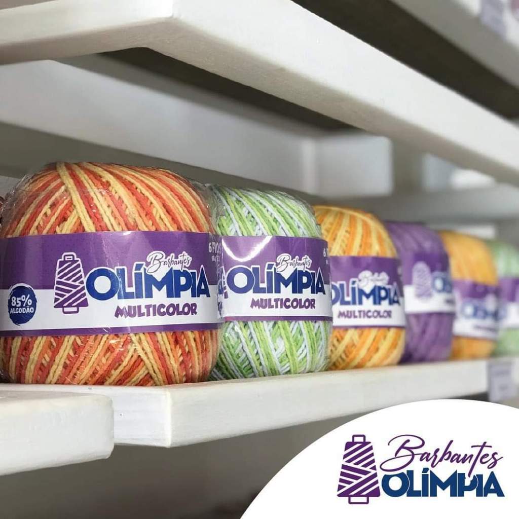 Kit com 4 Barbante Olímpia Multicolor fio 6 200g