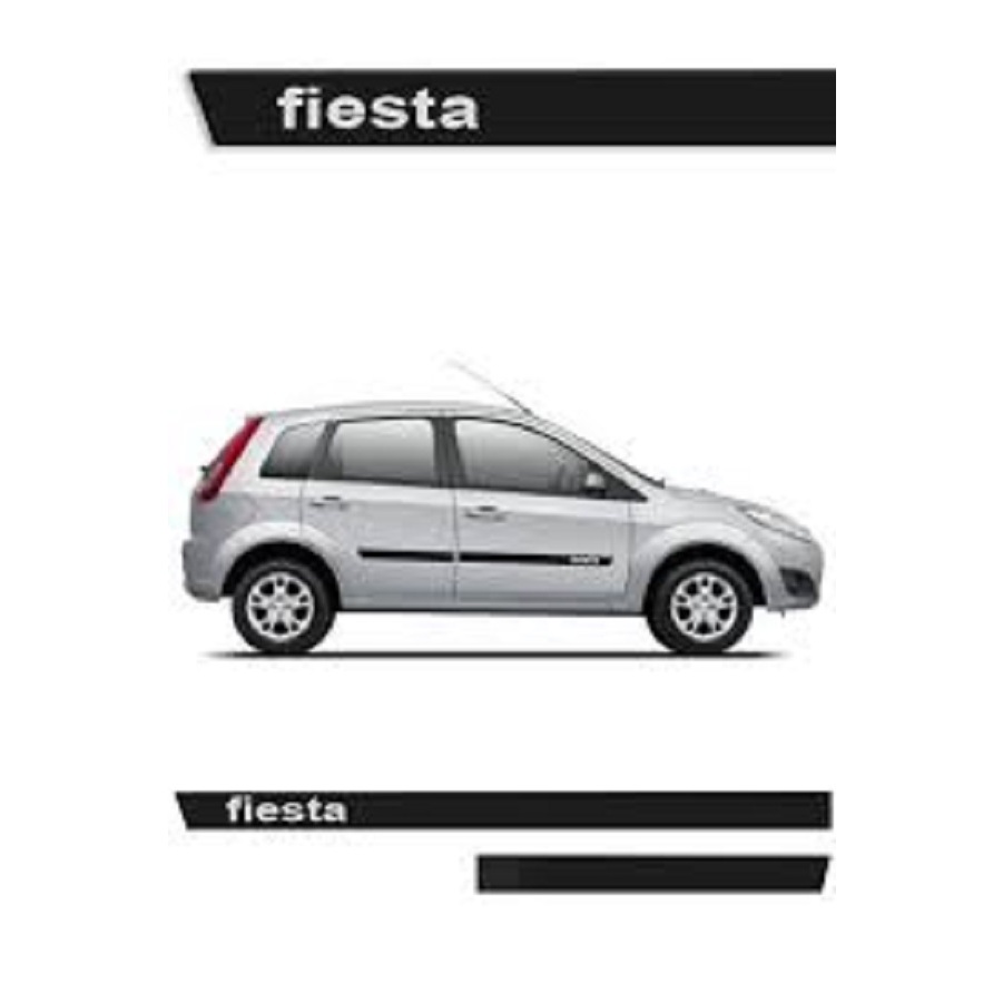 FRISO LATERAL FIESTA  2003 EM DIANTE COM NOME