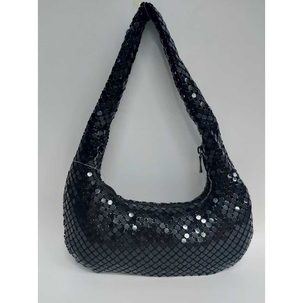 Bolsa de Mão Malha Metálica Brilhante em Oferta na Shopee
