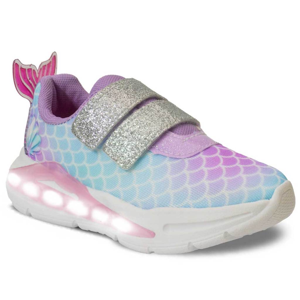 Tenis Feminino Infantil Nº 20 ao 30 Calce Facil Menina Sereia Led 11.125 em Oferta na Shopee