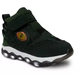 Tenis Dinossauro Infantil Nº 20 ao 30 Masculino Menino Botinha Calce Facil Moda Led 11.123