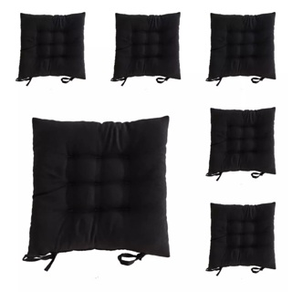 KIT 6 ASSENTOS PARA CADEIRA - PRETO - NACIONAL em Oferta na Shopee
