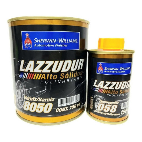 Verniz Automotivo Alto Solido 8050 0,9L Com Catalizador Lazzuril