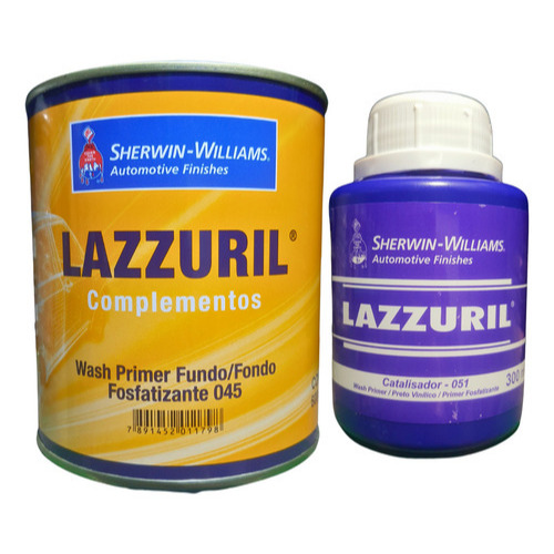 Wash Primer Fundo Fosfatizante Com Catalisador Lazzuril Uso Profissional