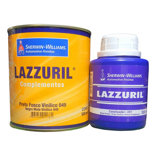 Tinta Preto Fosco Vinilico Com Catalisador Lazzuril Acompanha Catalisador Uso Profissional