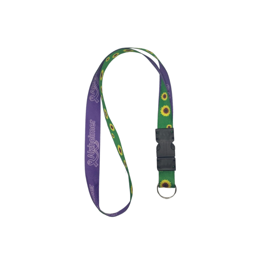 Cordão Pescoço Fecho Engate Rápido Girassol e Alzheimer em Oferta na Shopee