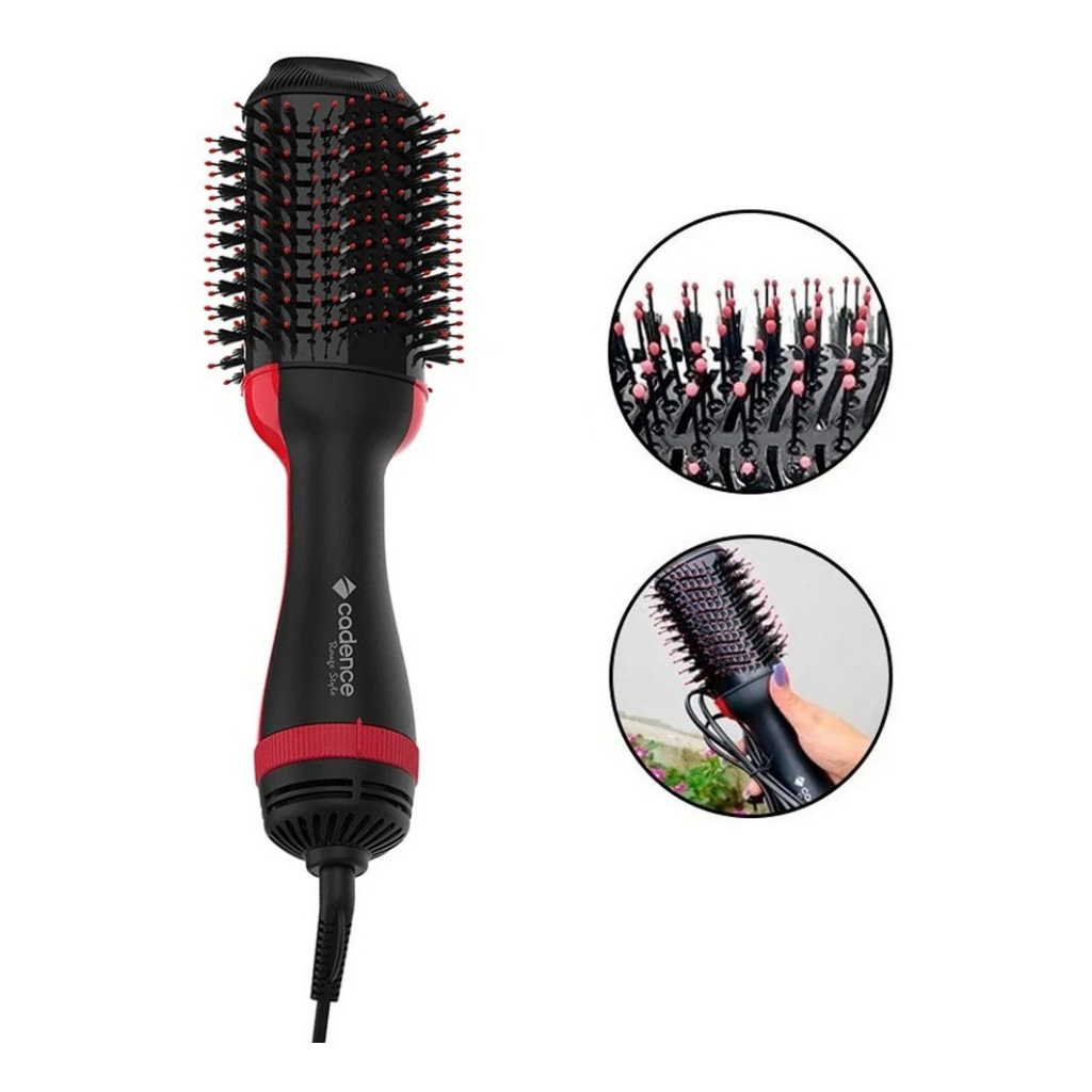 Escova de Cabelo Secadora Diva 4 em 1 Rouge Style 127V Cadence