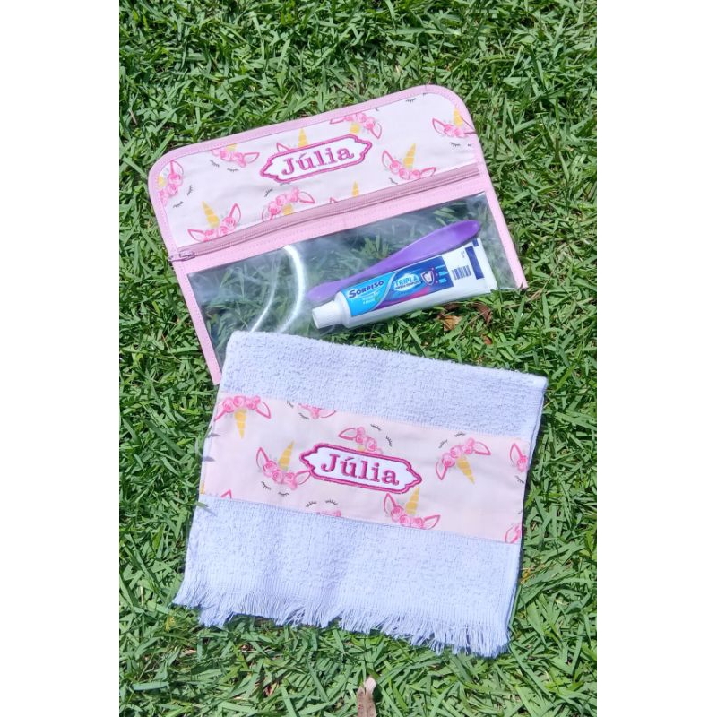 kit Higiene Bucal Infantil e Adulto Multiuso