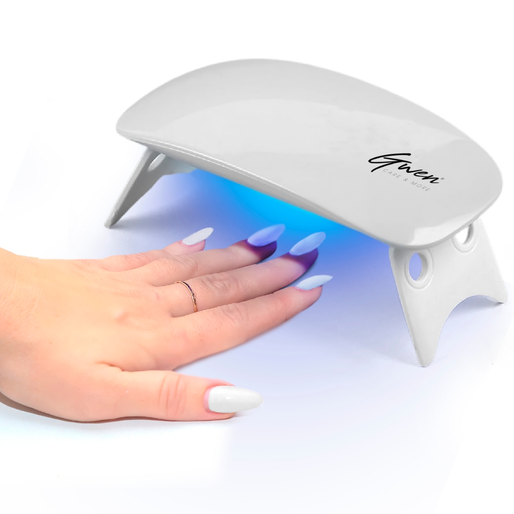 Mini Cabine Led/Uv 6w Portátil Micro Usb Seca Esmalte Gel Unha Nail Manicure Forno Estufa Secador