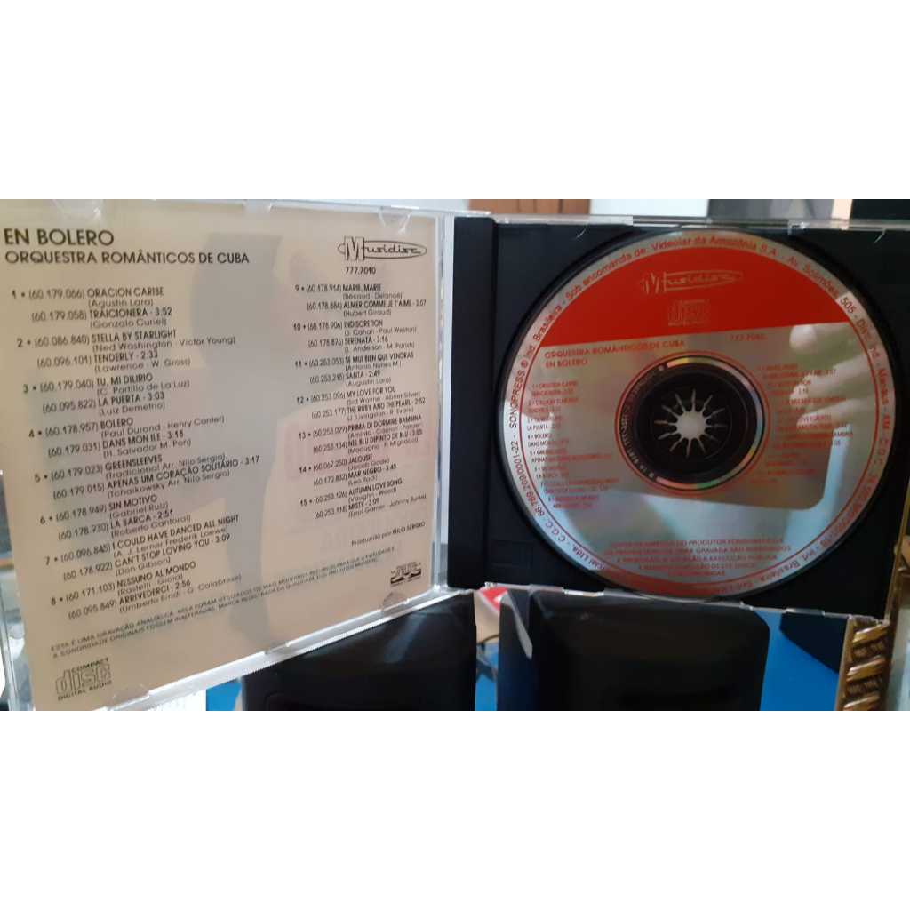 CD- EN BOLERO-ORQUESTRA ROMÂTICO DE  CUBA- NACIONAL-ORIGINAL RARIDADE