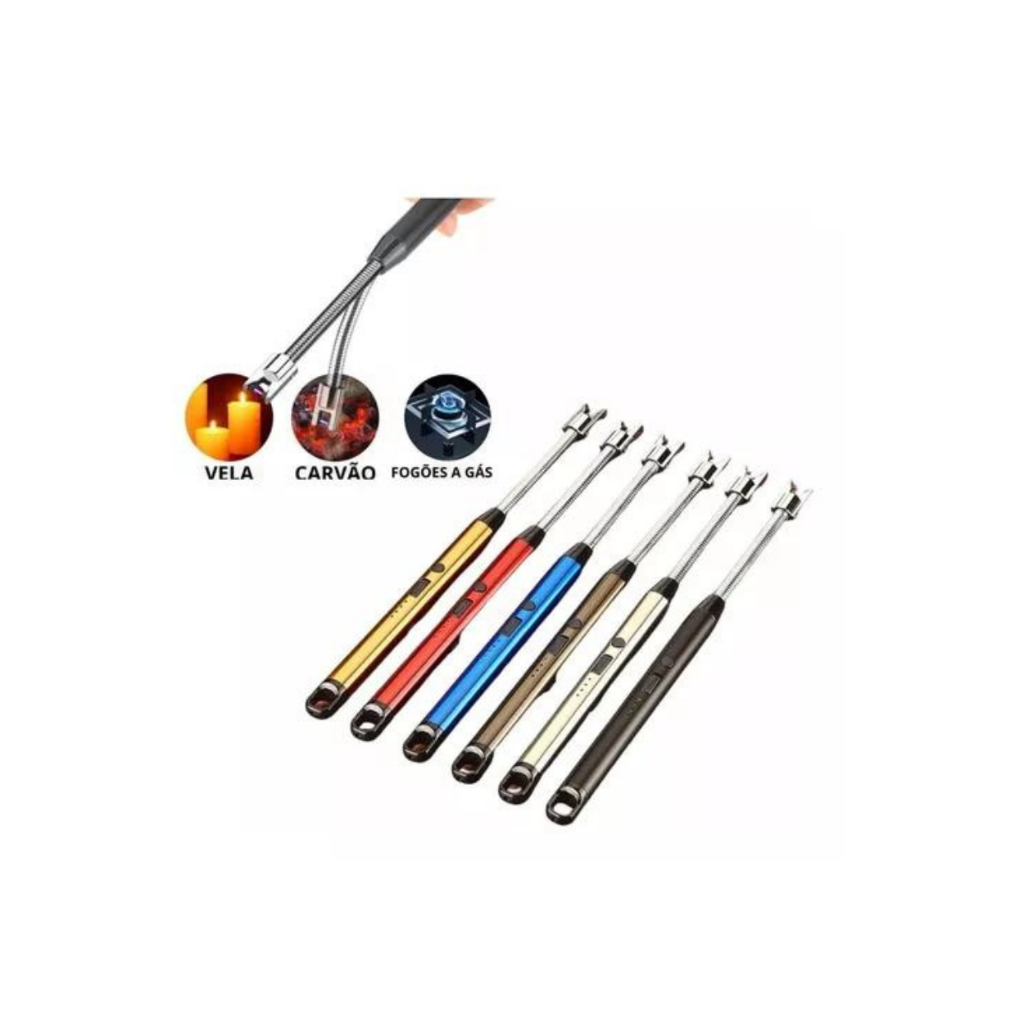 Acendedor Fogão Plasma Eletrônico Usb Recarregável Premium