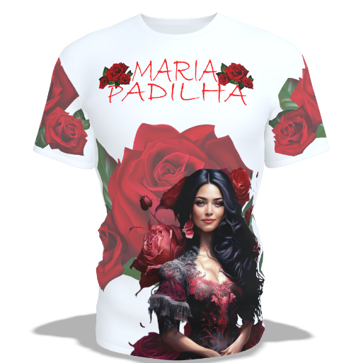 Camisa Maria Padilha/ Pomba Gira/ Orixás/ Umbanda/ Laroyê/ POMBA-GIRA/ Pombogira