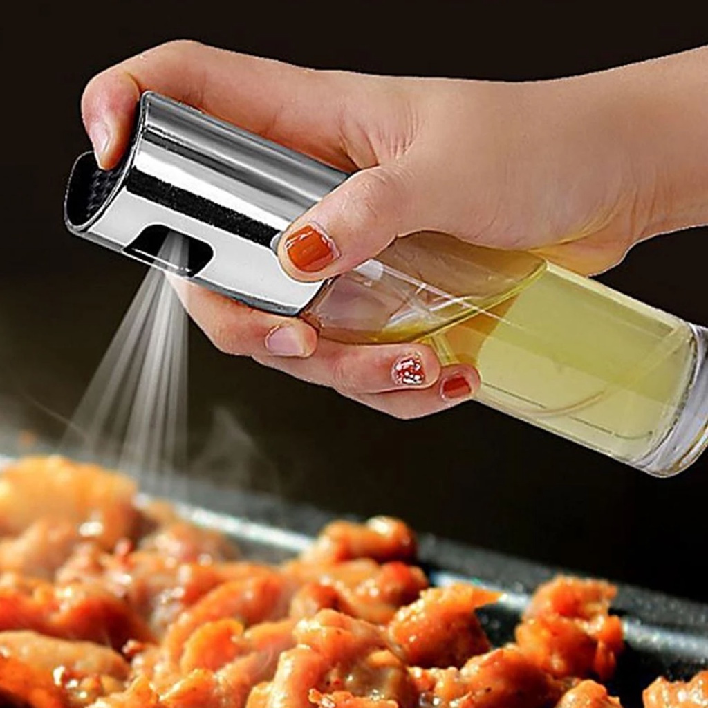 Spray Azeite Oleo galheteiro de Vidro Borrifador Pulverizador Culinario óleo Vinagre Azeiteiro inox para Cozinha