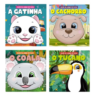 Coleção Meu Livro com Pelúcia  - Kit com 4 Livrinhos em Oferta na Shopee