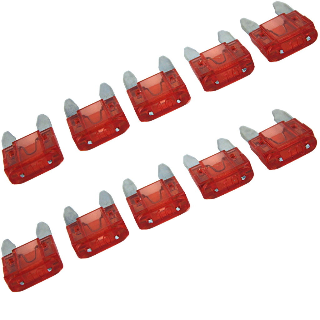 Fusível Lamina Mini Potencia 10AMP 10 Unidade - DNI | Piqueri Autopeças