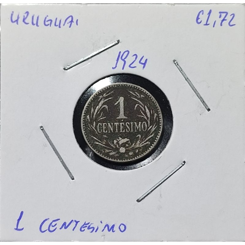 Moeda Uruguai 1 centessimo 1924