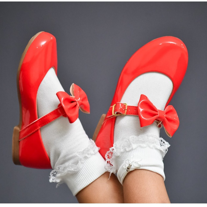 Sapatilha Infantil De Menina Milu Fashion Com Laço 16 ao 34