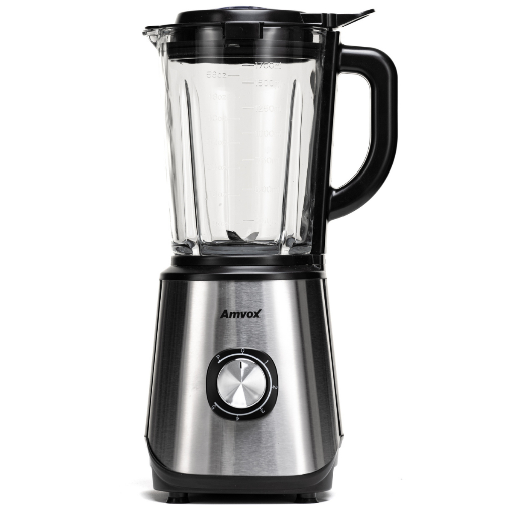 Liquidificador Amvox Alq 0209 Jarra De Vidro 1.7l Modo Turbo Alta Velocidade Tritura Gelo em Oferta na Shopee