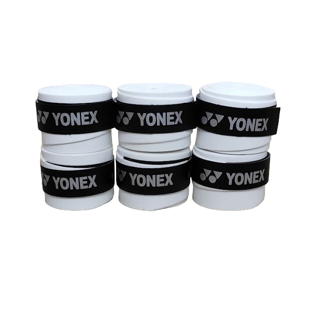 Overgrip Yonex Super Grap 6 Unidades Preto ou Branco , Beach Tennis e Tênis