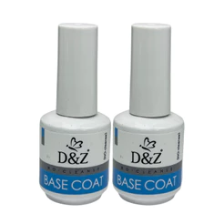 Kit 2 Base Coat D&Z - 15ml Nail Art Unhas de Gel