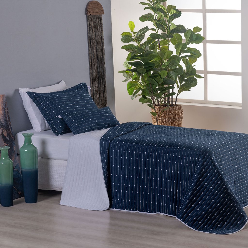 Kit Cobre Leito 04 Peças Solteiro Bordado Urbany Hipercal 400 Fios em Oferta na Shopee