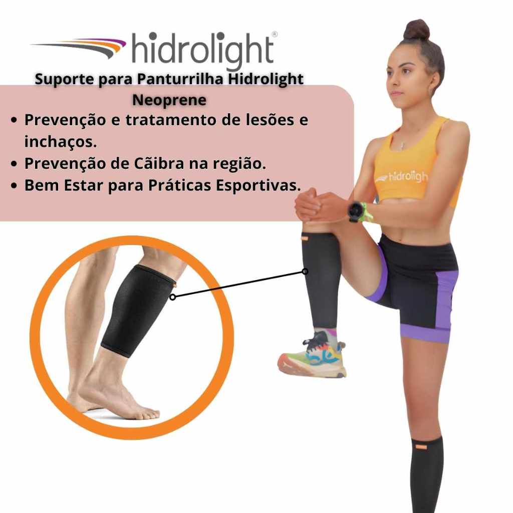 Suporte para Panturrilha Hidrolight Neoprene em Oferta na Shopee