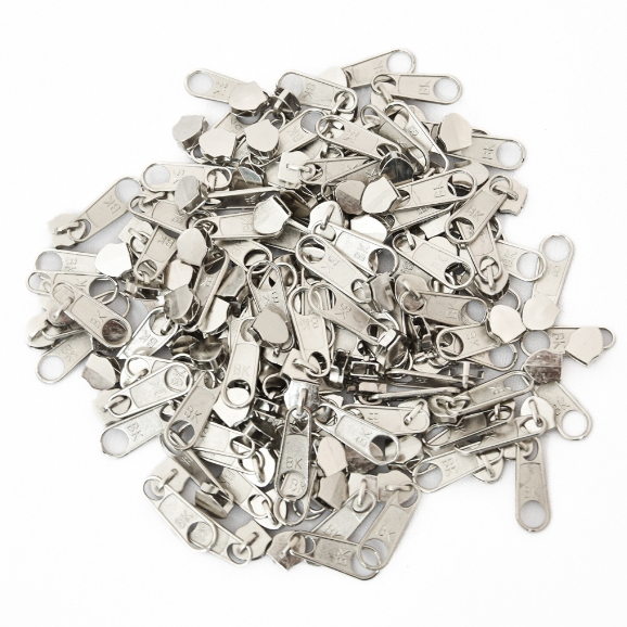Cursor Para Zíper De Nylon 100 Unidades Cor Prata Número 03 em Oferta na Shopee