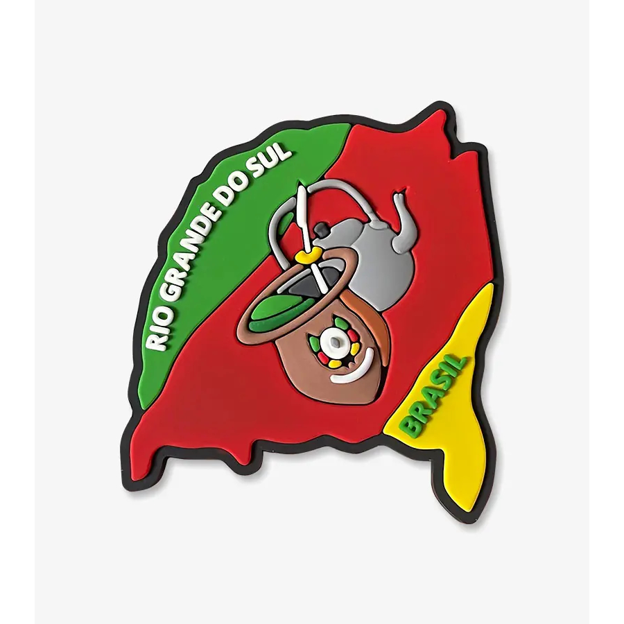 Ímã do Rio Grande do Sul Mapa – Ímã de Geladeira Emborrachado em Oferta na Shopee