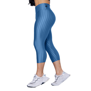 Calça Corsario  Poliamida 3D Feminino Cos/Alto -P M G GG em Oferta na Shopee