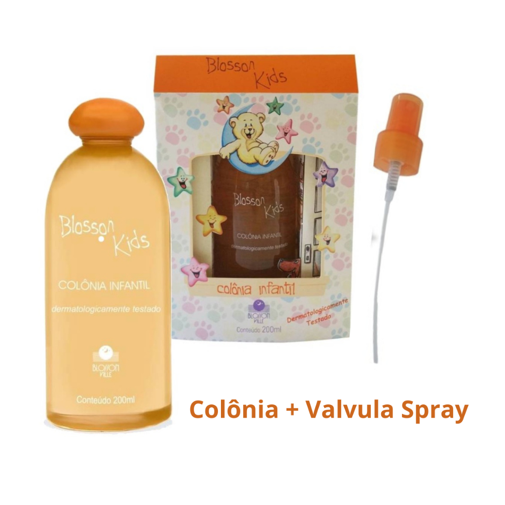 Blosson Kids Laranjinha Com Valvula Spray Colonia infantil 200Ml