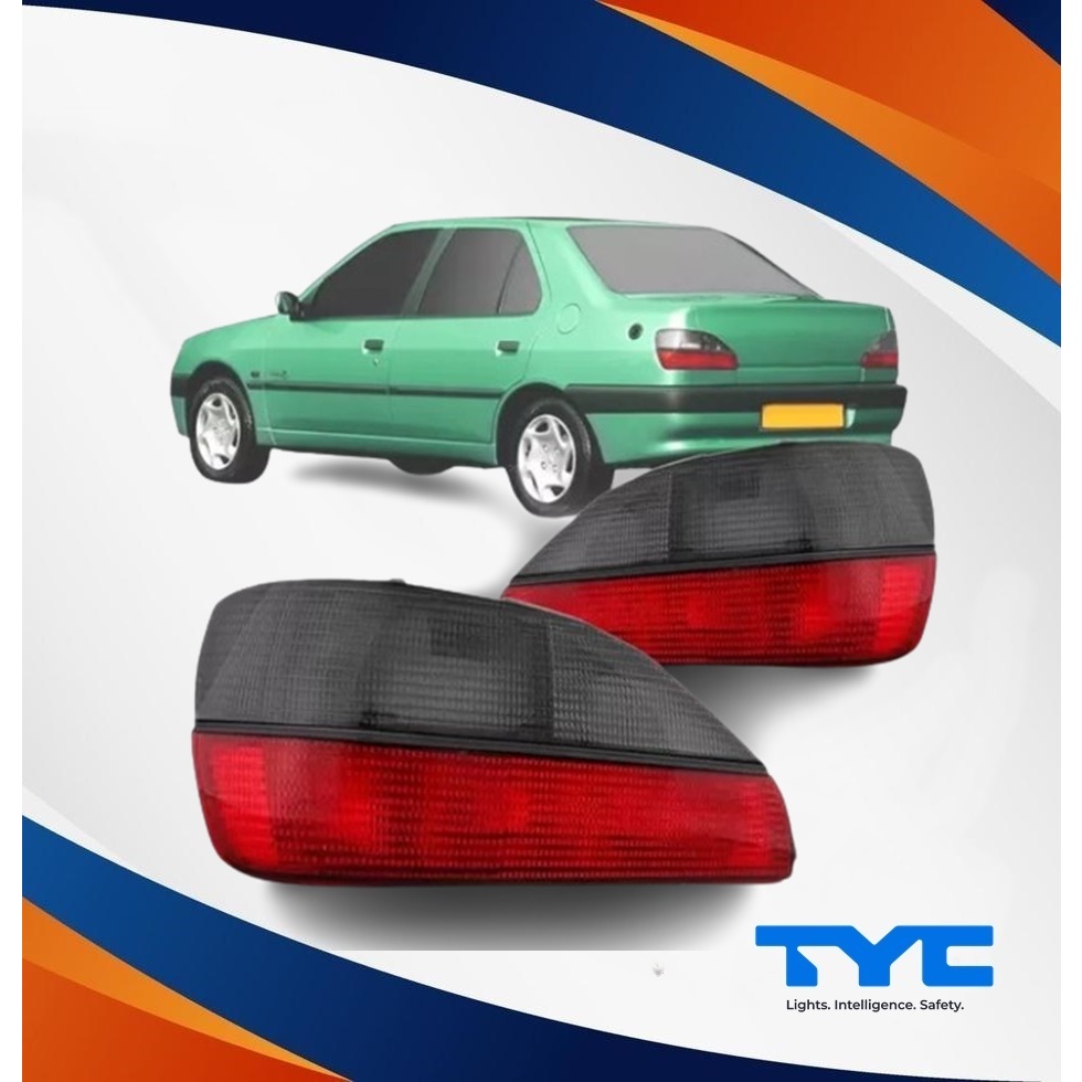 Par da Lanterna Traseira Peugeot 306 Sedan Marca Tyc Ano: 1997 Até 2000 Cód: 11-A244-01-2B/11-A243-01-2B