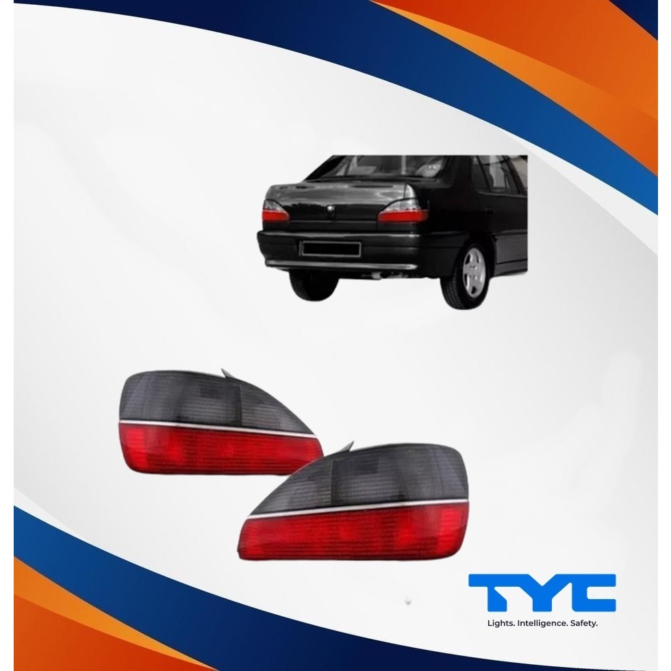 Par da Lanterna Traseira  Peugeot 306 Sedan Friso Cromado Marca Tyc Ano:1997 Até 2000 Cód: 11-A246-01-2B/ 11-A245-01-2B