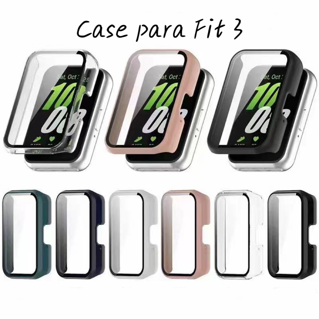 Capa Case Com Proteção Na Tela Compatível Com Galaxy Fit 3 Sm-R390