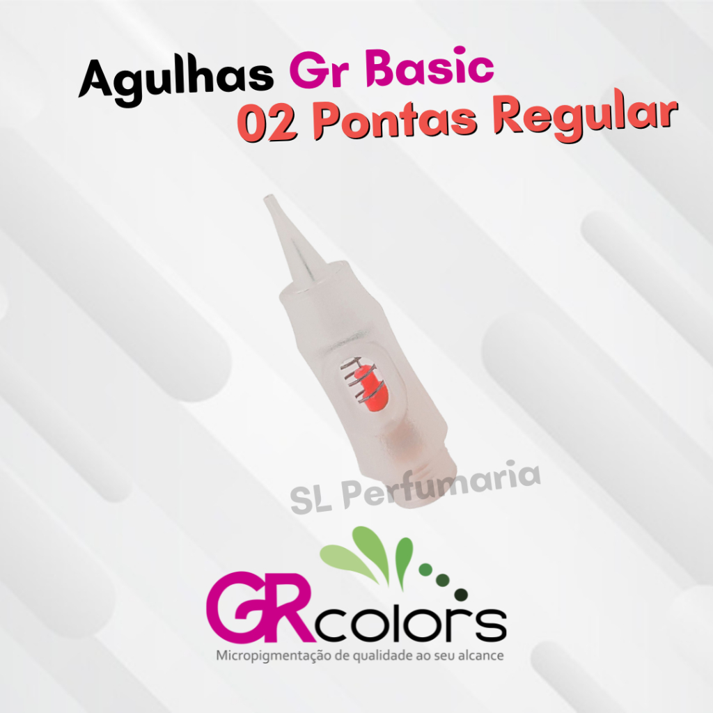 Kit Agulha de 02 Pontas Regular GR Basic ORIGINAL.