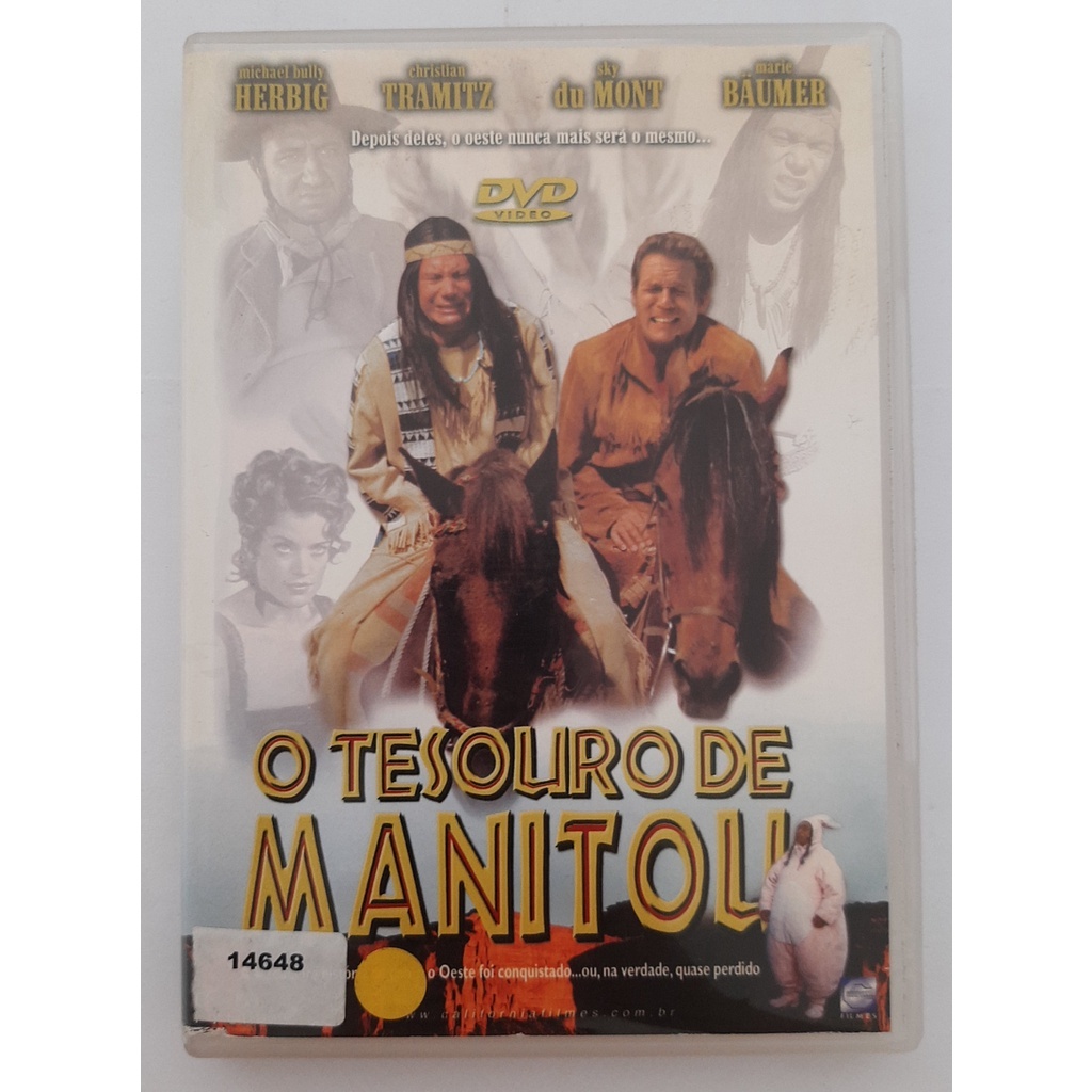 Dvd - O Tesouro De Manitou - Original Em Português