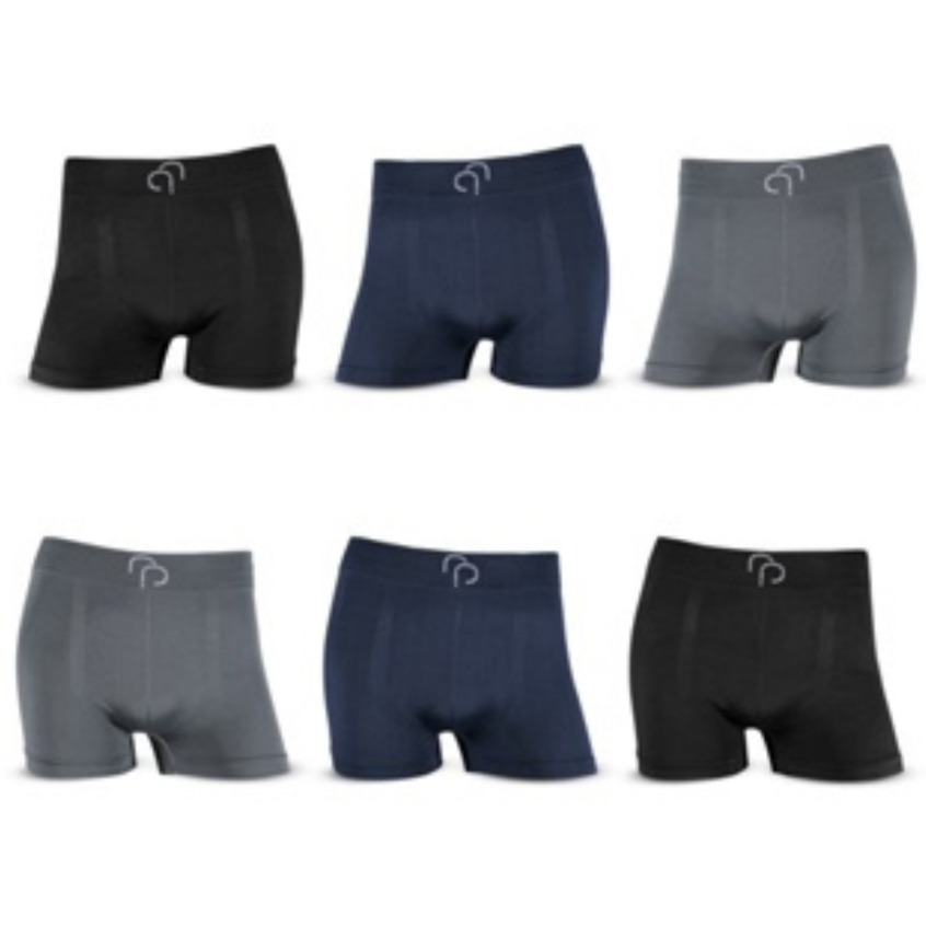 Kit 6 Cuecas Boxer Cueca Box Masculina Microfibra Poliéster Adulto Confortável