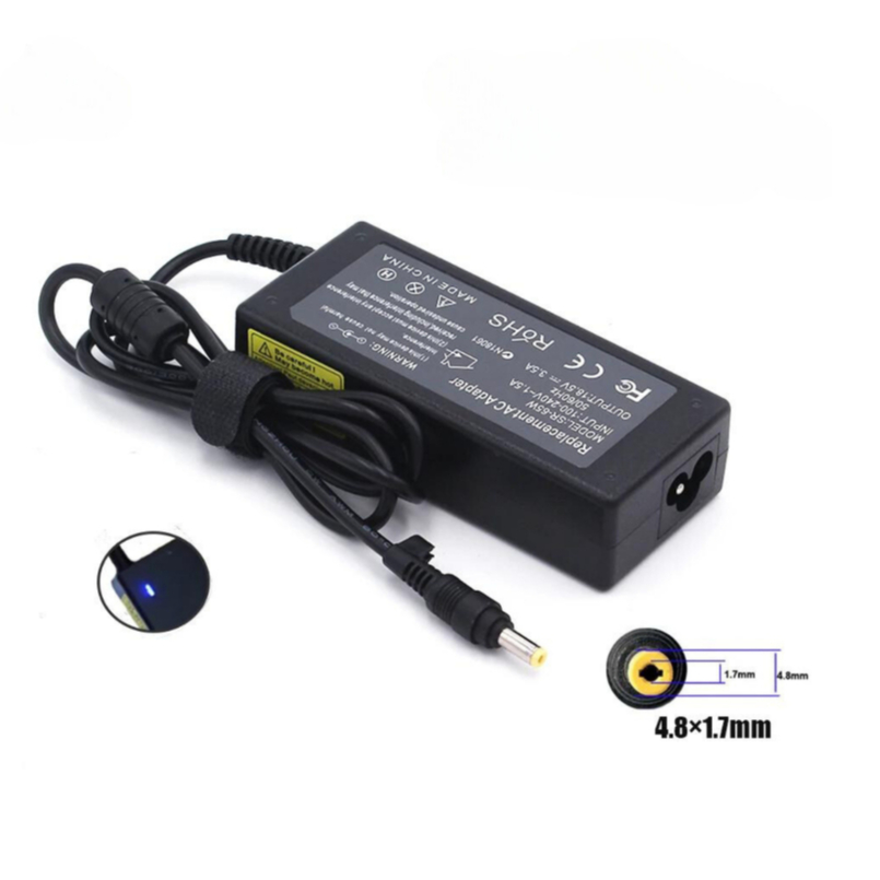 Fonte Carregador para Notebook HP 65W 18.5V-3.5A Compatível 6720s, 500, 510, 520, 530, 540, 550, 620, 625, g3000:KP-513A