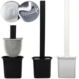 Escova Sanitária de Silicone Maleável com Suporte de Parede/TRC8502 em Oferta na Shopee