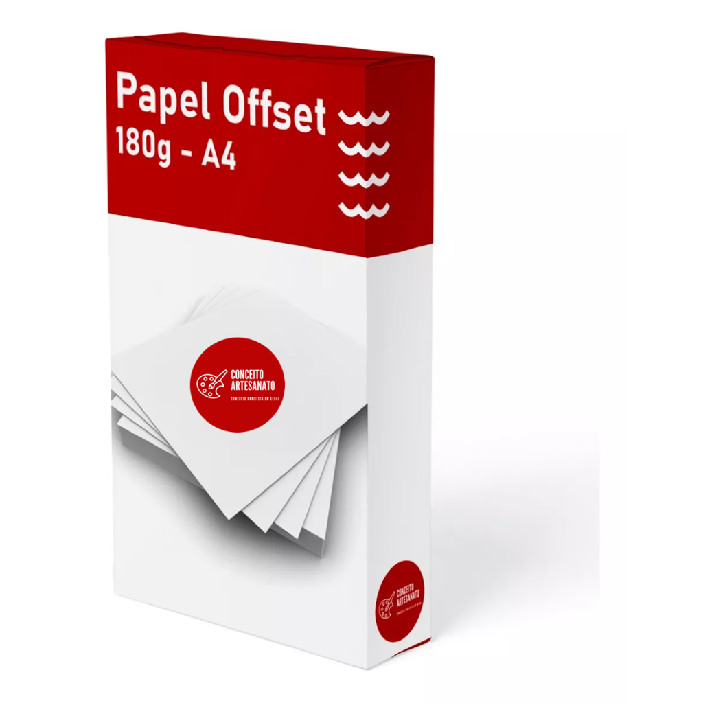 Papel Offset 180g - A4 - 125 folhas