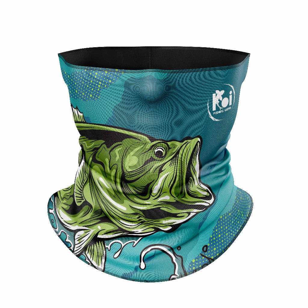 Mascara Pescoço Bandana Balaclava Tubular Pesca Peixe Robalo Bass Fish Tube