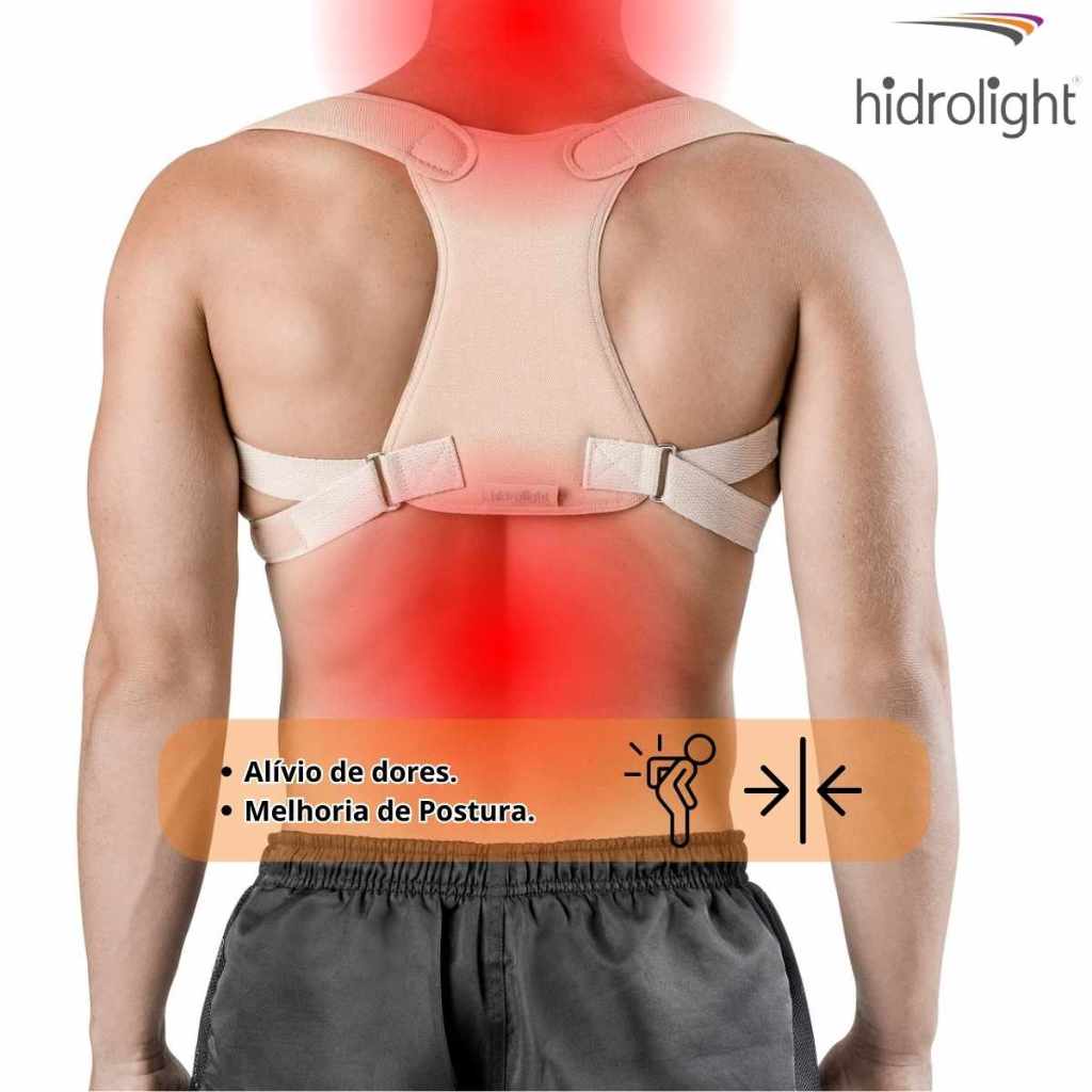 Corretor Postural Hidrolight Colete Alívio para as Costas e Postura Correta em Oferta na Shopee